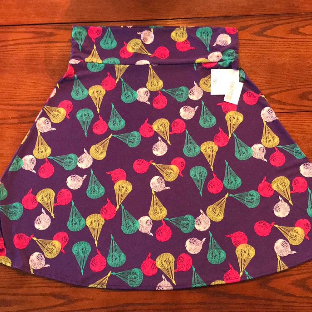 3XL Purple Paratrooper LuLaRoe Azure Skirt